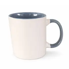 GENERICO - SET DE 4 TAZA DE CERAMICA ELEGANTE BICOLOR