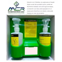 GENERICO - LAVAOJOS DE EMERGENCIA PARA MINERIA 2 BOTELLAS DE 500ML (ESTACION DE LAVA OJOS)