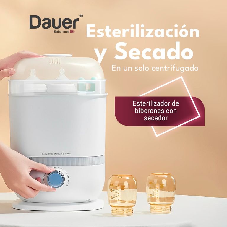 Esterilizador y Secador de Biberones con Vaporizador, Dispositivo 3 en 1 Multifuncional para Bebes