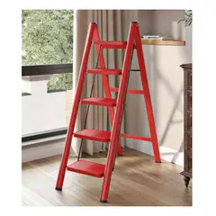 GENERICO - Escalera De 5 Escalones Antideslizante Y Plegable