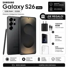 SAMSUNG - S26 ULTRA 512GB - NEGRO + PACK ACCESORIOS.