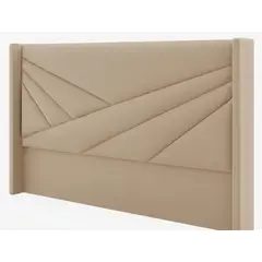 MAVISAC - Cabecera Arden Plaza y media Beige Tela Vigo aterciopelada