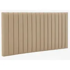 MAVISAC - Cabecera Nyra Plaza Queen Beige Tela Vigo aterciopelada