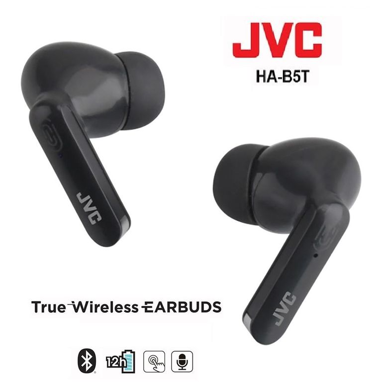 Audífonos Bluetooth TWS JVC HA-B5T Negro - No Dime Smokin Buds