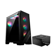Msi - Case con fuente de 650w mag forge 120a negro pn CSMSFRGE120AB65