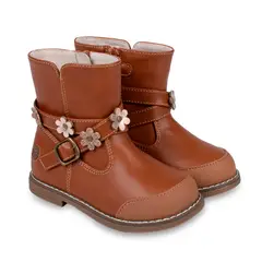 PILLIN - Bota Bebé Niña Café TALLA 23