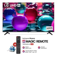LG - Televisor Smart UHD 43 pulgadas AI 4K 43UA7300 2025 + Magic Remote