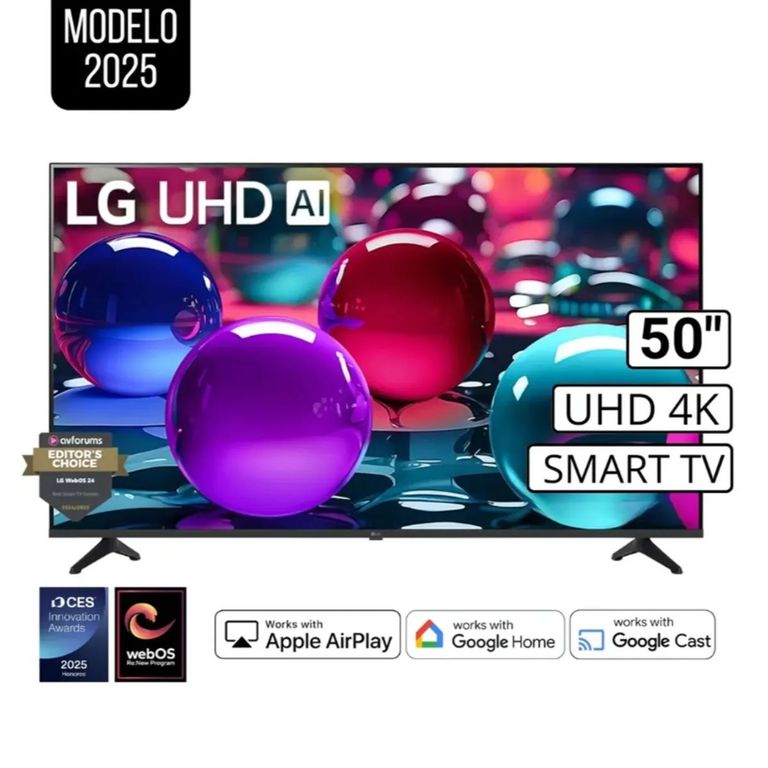 Televisor Smart TV Led Uhd 50" 4K Thinq AI 50UA7300 2025