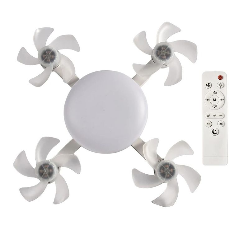 Foco Ventilador Led De Techo Estilo Drone