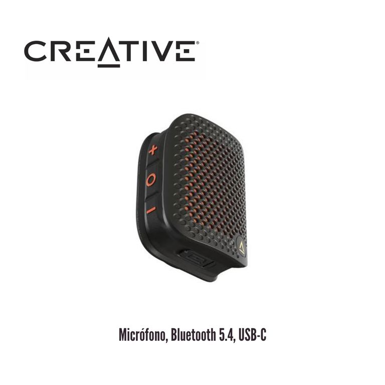 Parlante Bluetooth Muvo Free 6W con Micrófono, IPX5 Negro