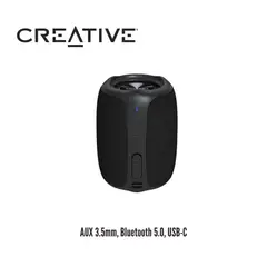 CREATIVE - Parlante Portátil Muvo Play 10W Bluetooth con IPX7 Negro