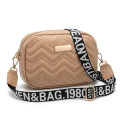 OEM - Bolso De Hombro Elegante Acolchado Beige