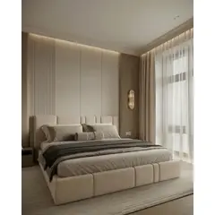 GENERICO - Cama Box Tarima Nebula Beige 2 Plazas
