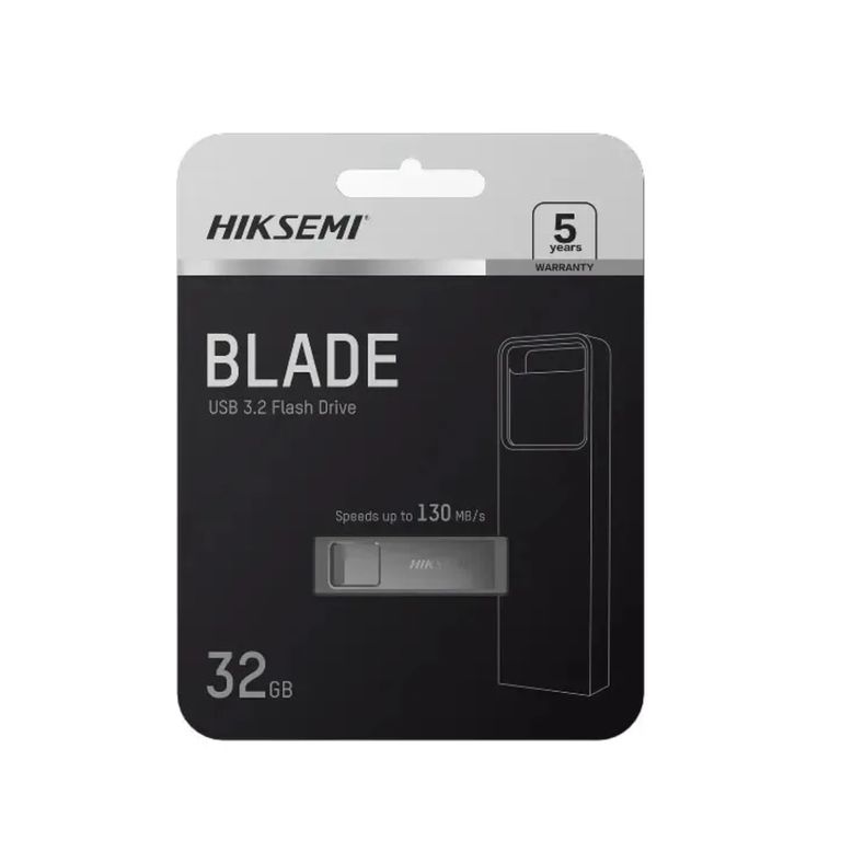 USB 32GB HIKSEMI 3.2 NEGRO 130MB/S