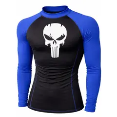 AQUA&MODA - LICRA CON PROTECCION UV AQUAMODA LAMLCLVBRNMA UNISEX NEGRO CON MANGAS AZULES LOG CLV BLANC REFLEC