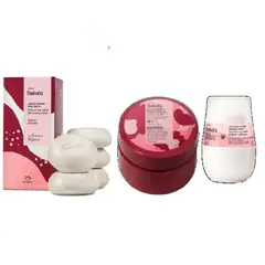 NATURA - Kit cereza y avellana Crema nutritica+ jabones y desodorante