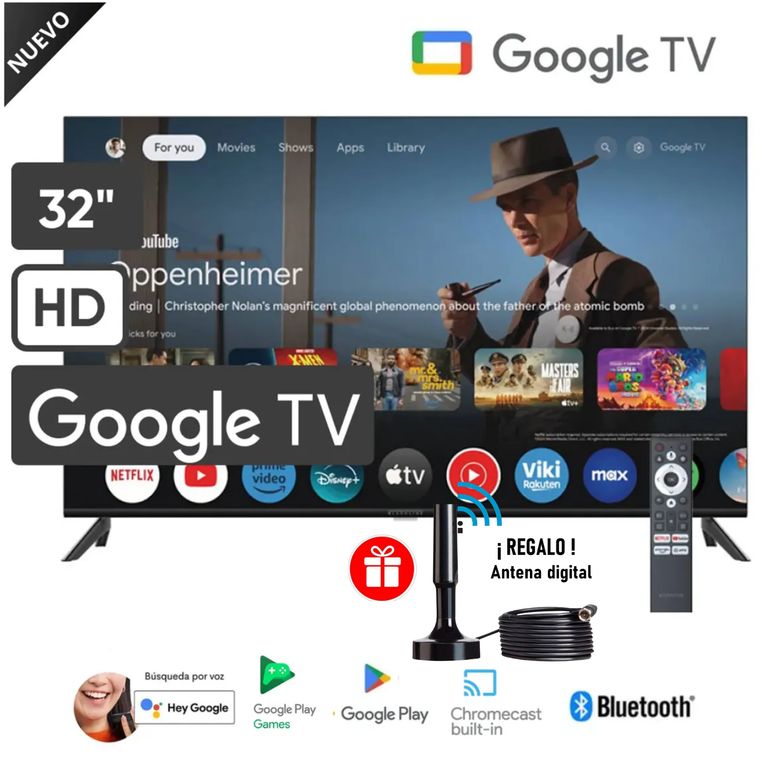 Televisor 32" Smart Tv Google TV HD BL32-T3000HD + Antena Digital