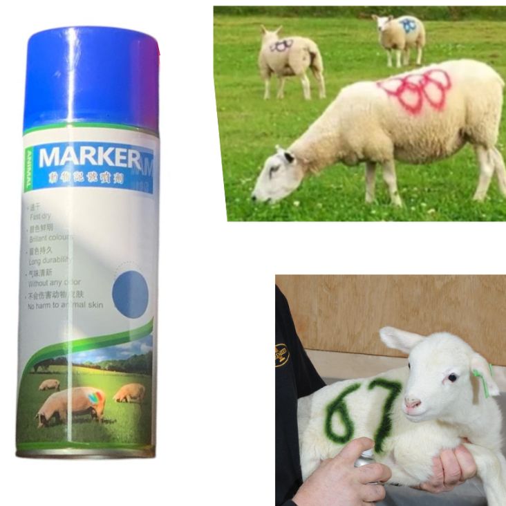 Aerosol Spray Marcador De Animales Color Azul - 450 ml -