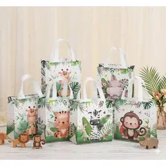 GENERICO - BOLSA DE REGALO DE NIÑO CUMPLEAÑOS SAFARI -15 PIEZAS