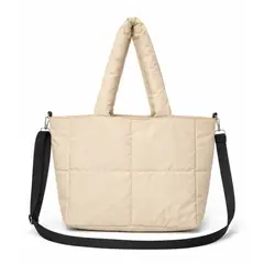 GENERICO - Bolso universitario puffer en beige