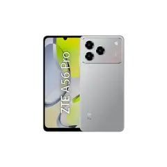 ZTE - Celular 4G A56 Pro 128GB 4GB RAM + 4GB Virtual 50MP Gris