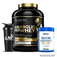 Kevin Levrone - Anabolic Iso Whey 2 KG Proteina Isolatada - Vainilla + Creatina Applied Nutrition 500 G + Shaker