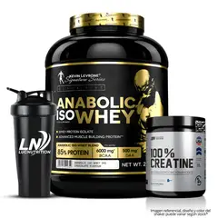 Kevin Levrone - Anabolic Iso Whey 2 KG Proteina Isolatada - Vainilla + Creatina Universe Nutrition 250 G + Shaker