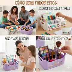 GENERICO - Organizador De Plastico Sin Tapa Hello Kitty