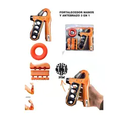 GENERICO - Fortalecimiento De Manos y Antebrazos 3 En 1