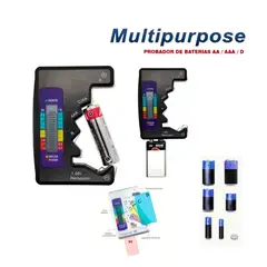 GENERICO - TESTER PROBADOR BATERIAS PORTATIL IIC SERIAL, ADECUADO PARA AA/AAA/9V/1.5V LITIO
