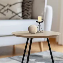 LAR DANIELSEN - Portavelas geométrico para vela pillar 13 cm - Geolight