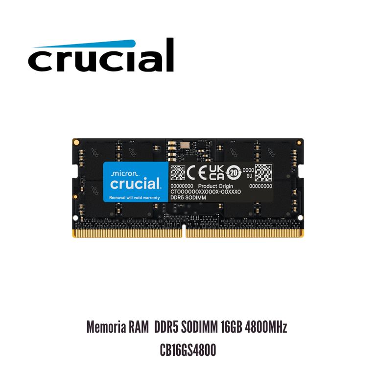 Memoria RAM Basics DDR5 SODIMM 16GB 4800MHz CB16GS4800