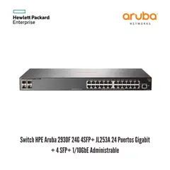 ARUBA - SWITCH HPE 2930F 24G 4SFPJL253A 24 PUERTOS GIGABIT 4 SFP1-10GBE ADMINISTRABLE