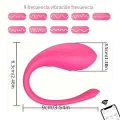GENERICO - Consolador Dilbo Vibrador Control App Recargable Silicona10 Modos Vibración