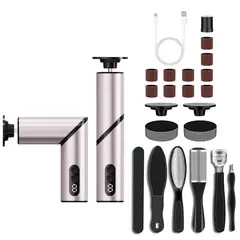 PUREPOWER - Lima Eléctrica para Pies Foldable, Removedor de Callos para Pies Electrico Profesional