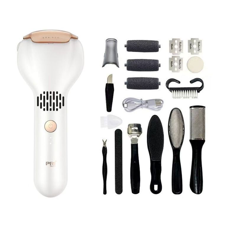 Lima Eléctrica para Pies con aspiradora, Removedor de Callos para Pies Electrico Profesional