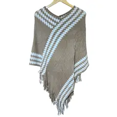 GENERICO - Pullover Poncho Chal Elegante de Mujer