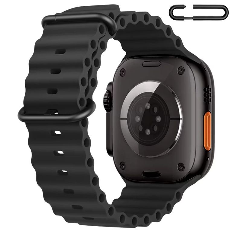 Correa Ocean Ultra para Apple Watch Color Negro Hebilla Ajustable Negro