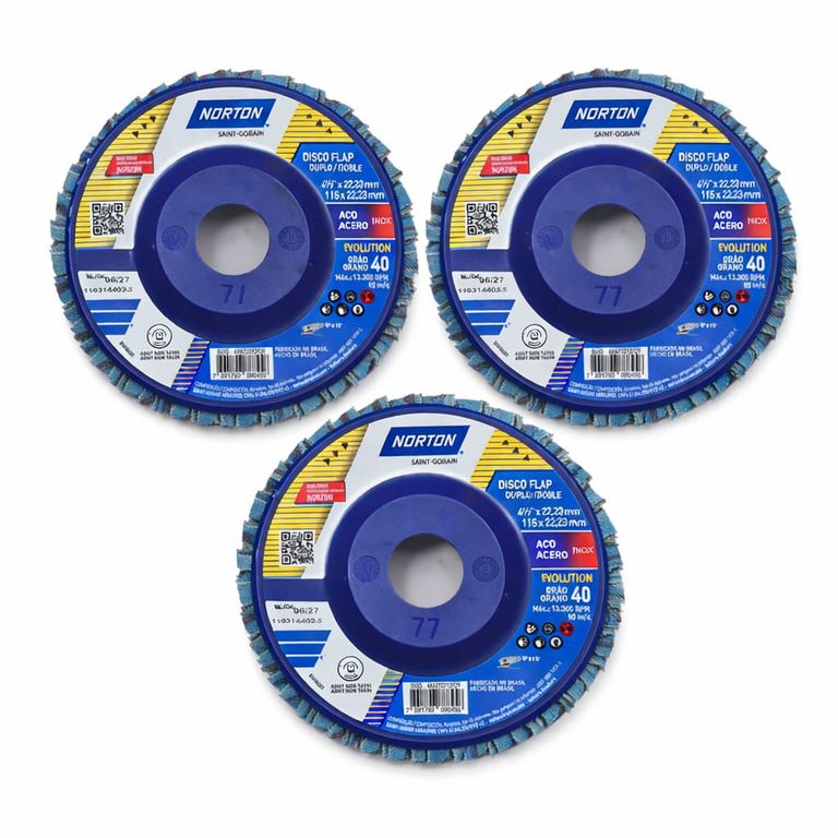 Disco Flap Pro Polifan 115mm Grano 40 PACK 3 UNIDADES