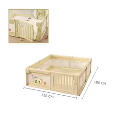 GENERICO - CORRAL DE JUEGOS CON PUERTA 120 CM x 180 CM PARA BEBÉS