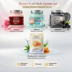 BIOAQUA - CREMA EXFOLIANTE + MASCARILLA FACIAL SET LIMPIEZA FACIAL
