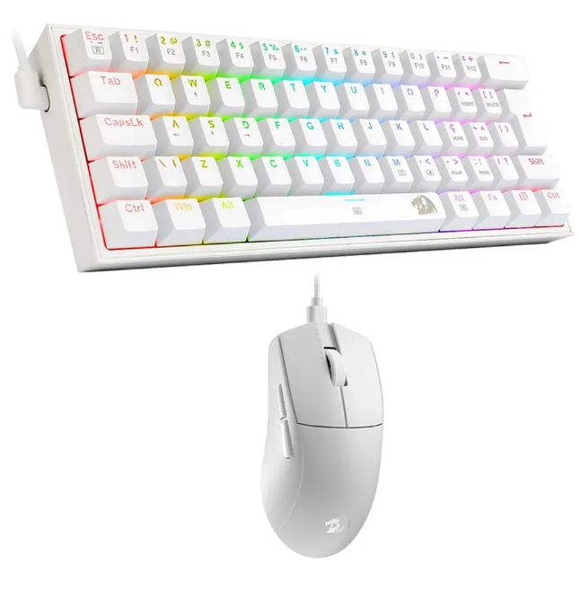 COMBO S143 TECLADO FIZZ SP + MOUSE M724 BLANCO