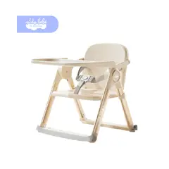GENERICO - Silla de Comer Portátil Plegable Siena para Bebé con Doble Bandeja y Cinturón de Seguridad DELUXE