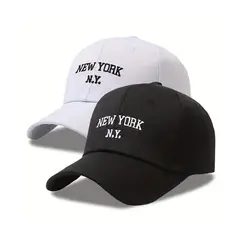 PEACE AND LOVE - Pack de 2 gorros New York Blanco y Negro