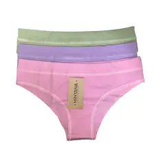 MINTANA - PACK 3 BIKINI COLORES ALGODON MUJER