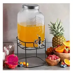 ICHIMATSU - DISPENSADOR DE VIDRIO VINTAGE PARA BEBIDAS 8 LT CON BASE