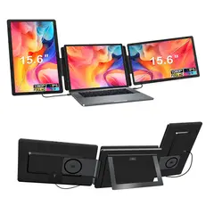 MAGNATTE - MONITOR PORTÁTIL DUAL PARA LAPTOP LCD IPS 15.6 60HZ USB C FHD MGT-S9H MAGNETICO