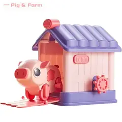 DANWEILE - Divertidos Modelos de Cerdito y Caballito de Dibujos Animados,