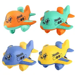 DANWEILE - Juego de juguetes de avión para presionar y jugar 4 piezas