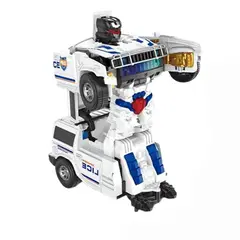 DANWEILE - Coche de policía eléctrico omnidireccional transformable